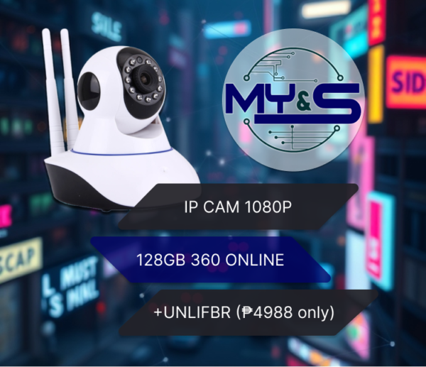 IPCAM 1080P - 128GB 360 ONLINE + UNLIFBR